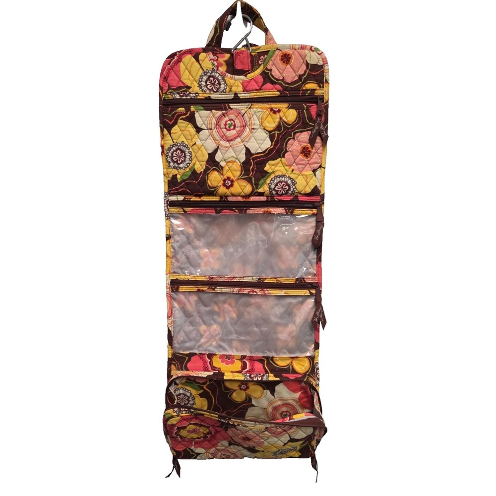 Vera Bradley Medium Hanging Organizer Bittersweet Travel Cosmetics Bag